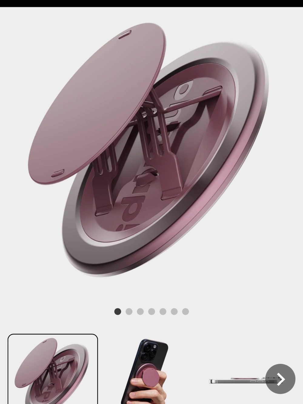 Oh Snap 4 Wine Noir Phone Grip and Stand